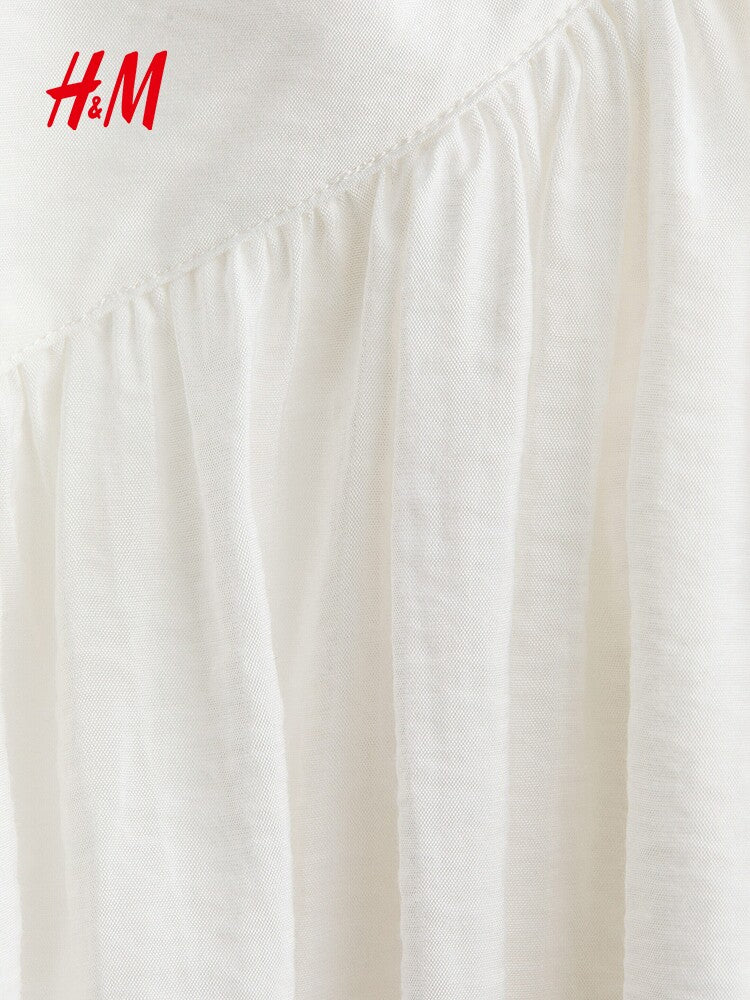 HM2026 Summer New Women's Lace-Up Decorated Midi Skirt 1327829