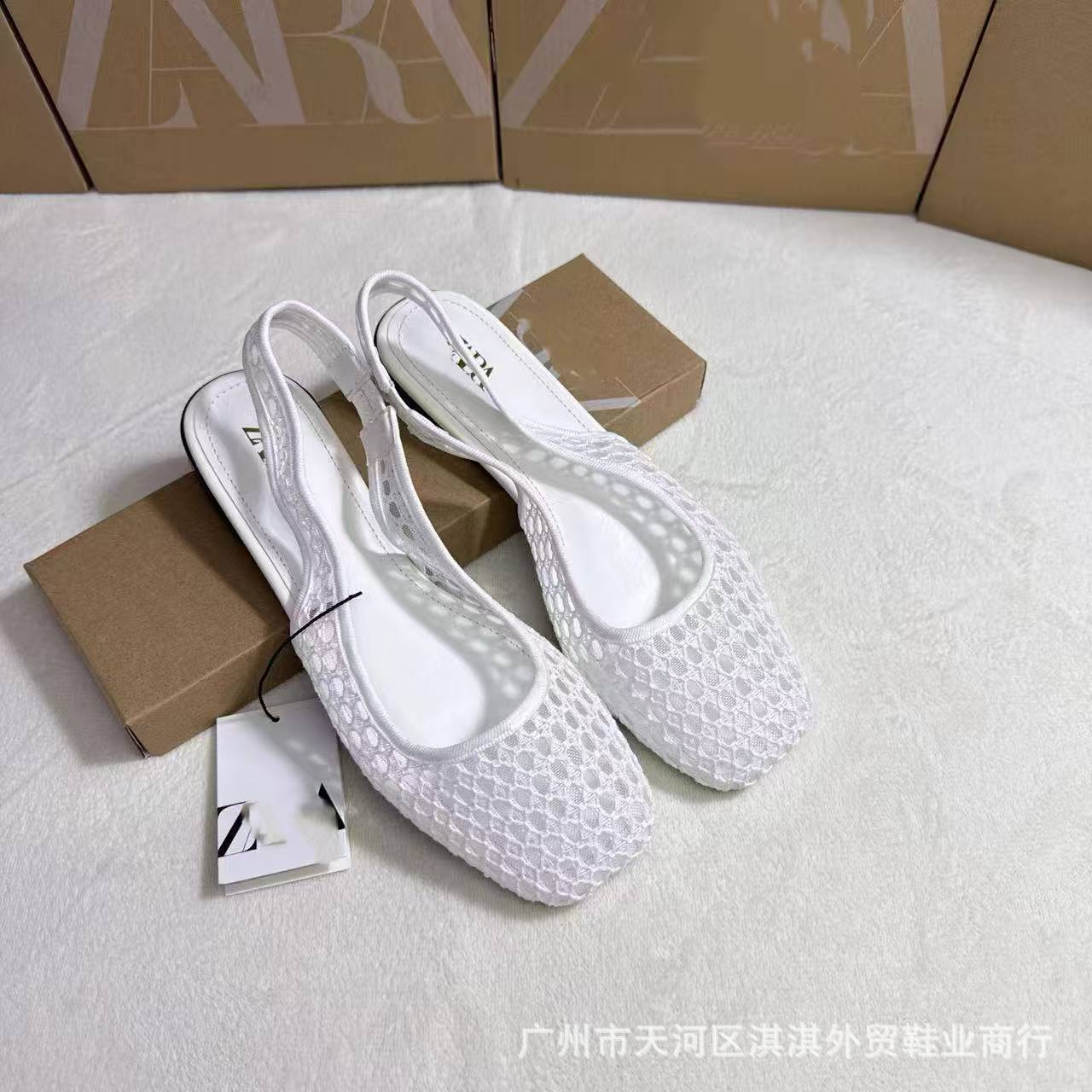 Comfortable and non-tiring for feet, soft soles, non-slip breathable ZA flat slippers, spring and summer cross-border hot-selling African versatile flat women's shoes