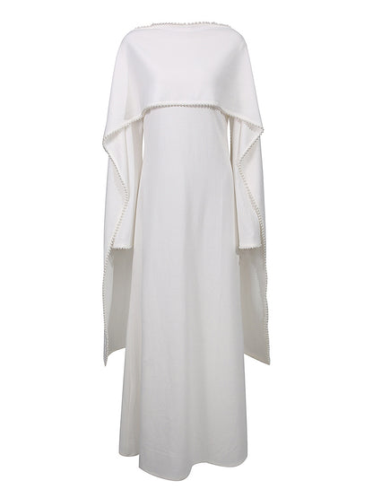 White pearl abaya