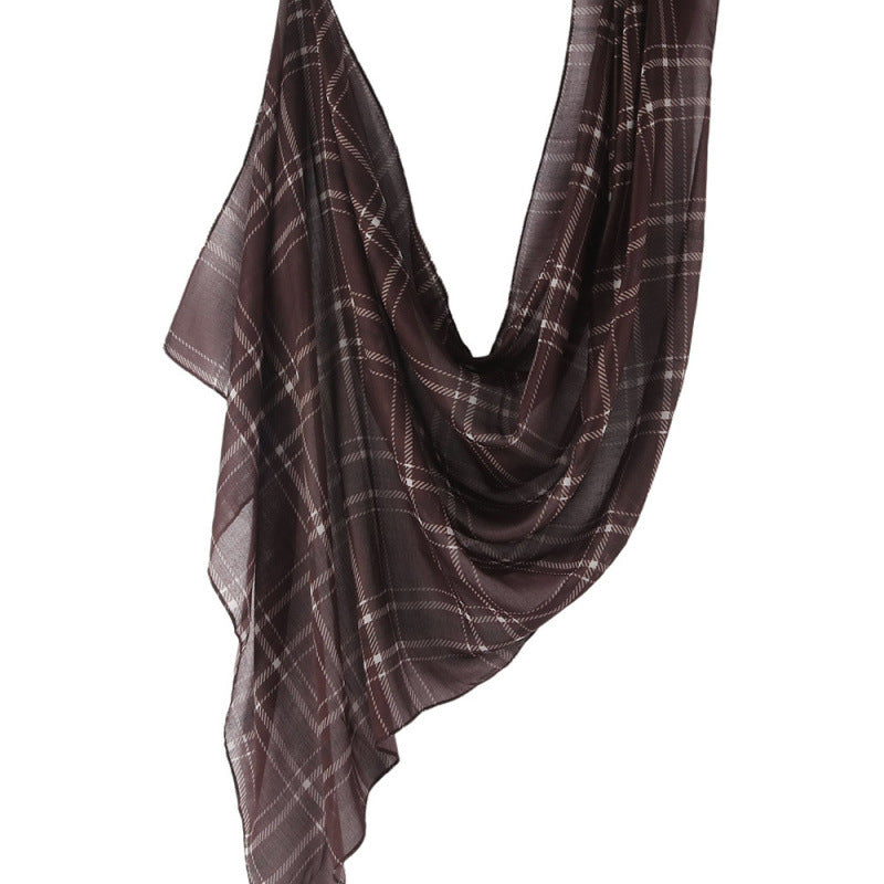Cross-border hot selling watercolor painting series modal cotton shawl satin print scarf ethnic headscarf women's scarf