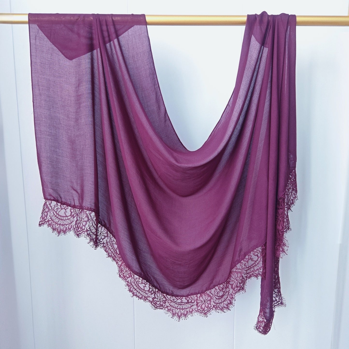 Modal Cotton Lace Hijab