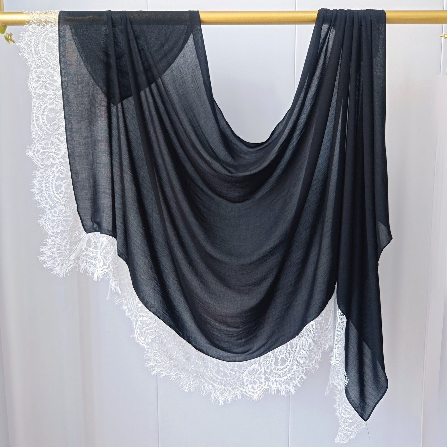 Modal cotton lace modal hijab