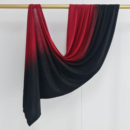 [Glossy cotton gradient double-sided gradient] cross-border new product high-quality silk towel Ombré Jersey Hijab