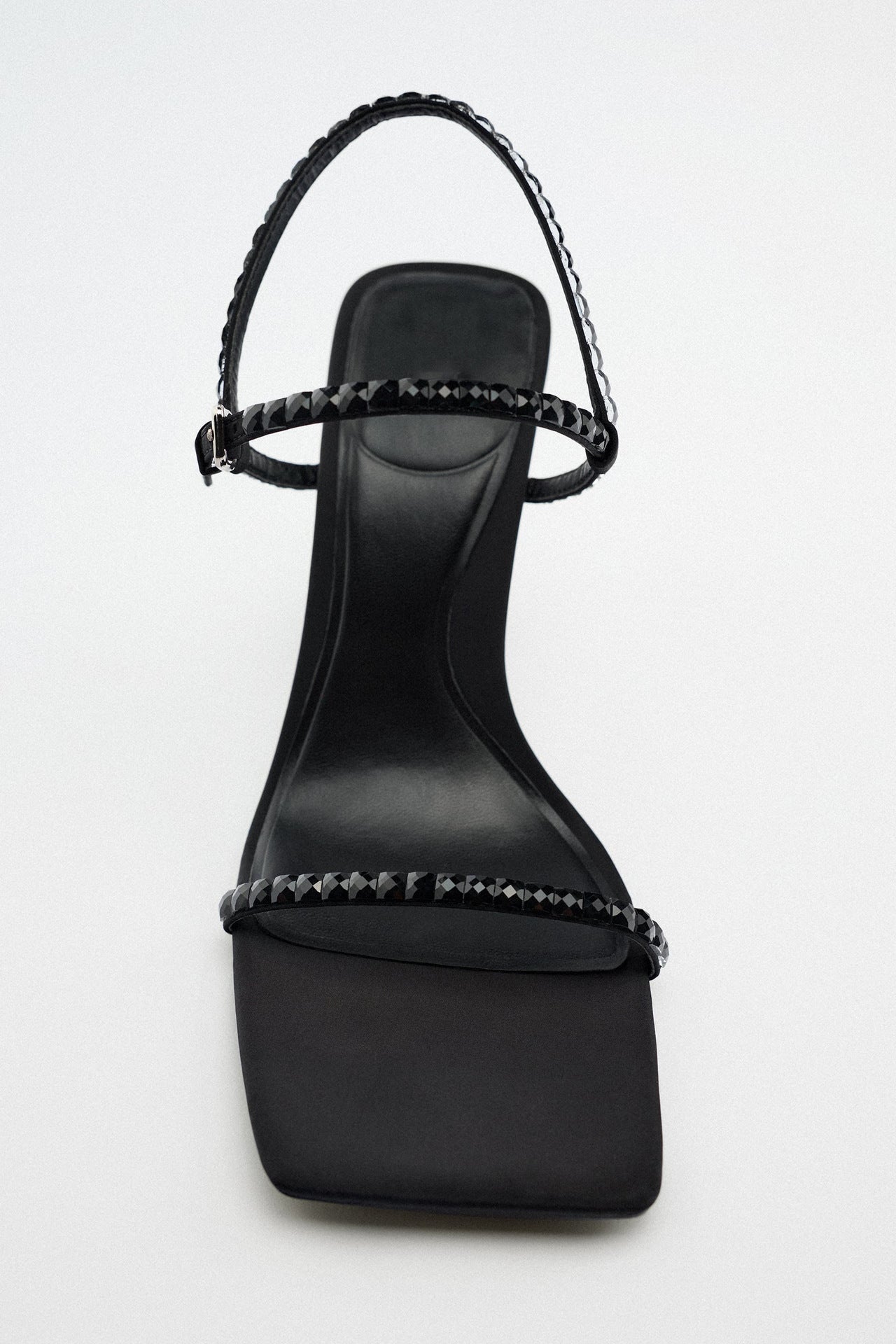 Black Rhinestone Heels