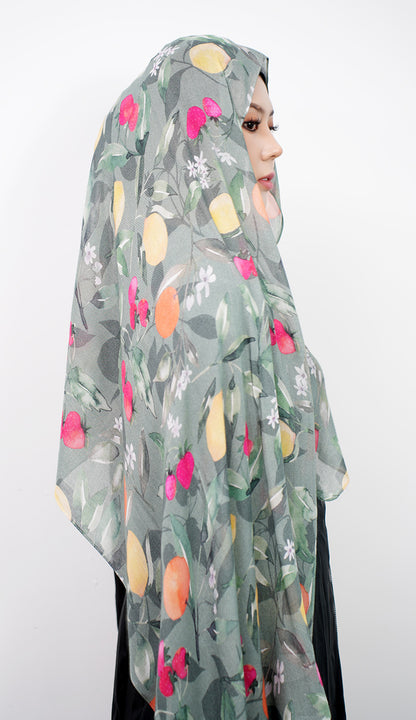 Modal cotton patterned hijab