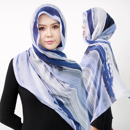 Modal cotton patterned hijab
