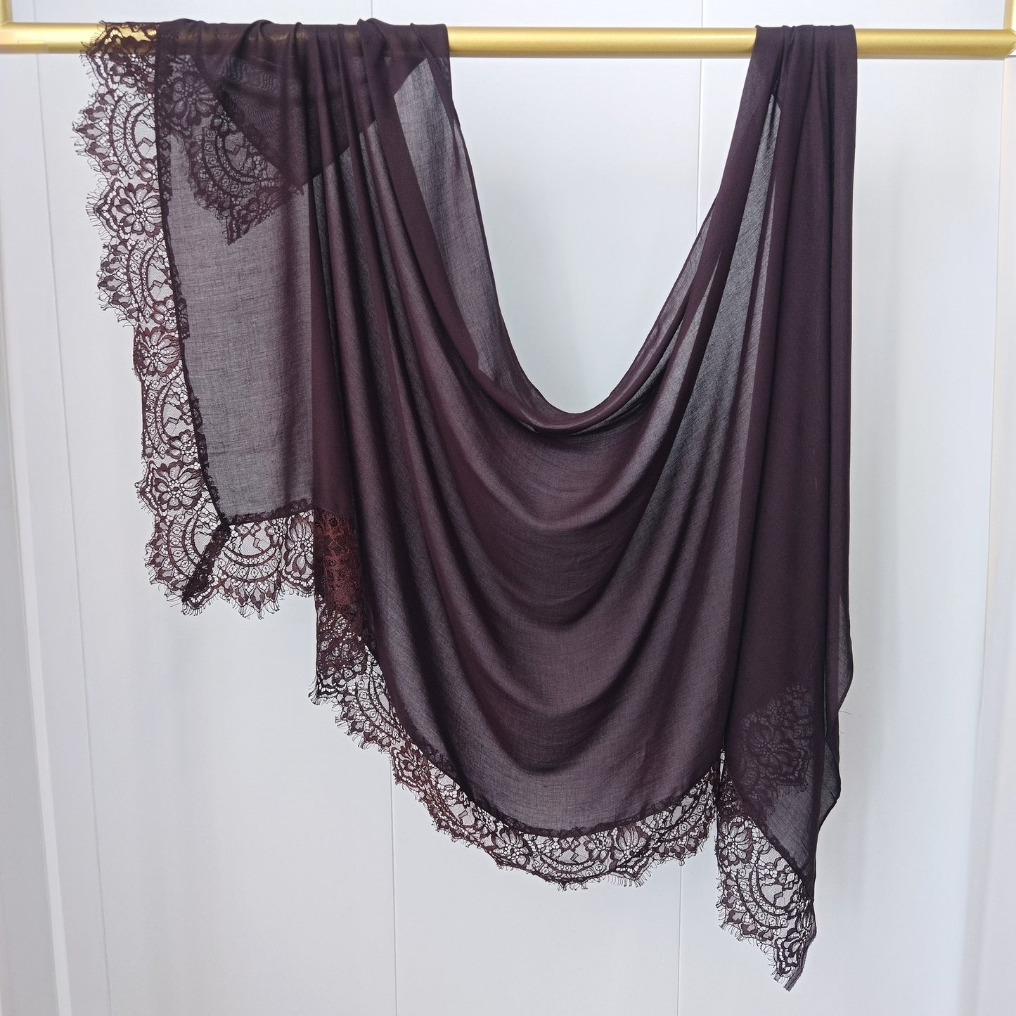 Modal Cotton Lace Hijab