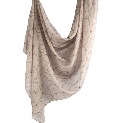 Cross-border hot selling watercolor painting series modal cotton shawl satin print scarf ethnic headscarf women's scarf