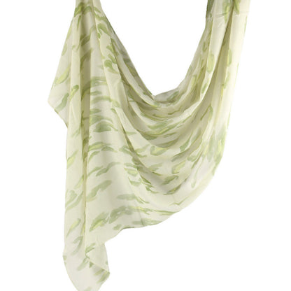 Cross-border hot selling watercolor painting series modal cotton shawl satin print scarf ethnic headscarf women's scarf