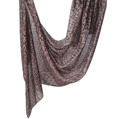 [Polyester Cotton Printing] cross-border hot selling watercolor series printed scarf double-sided penetration soft surrounding tie-dye east end