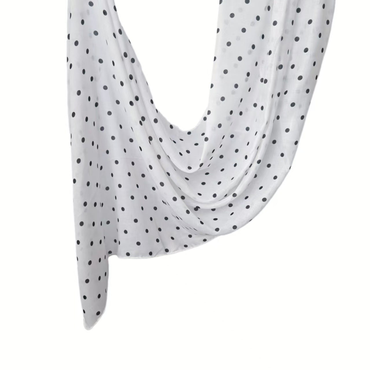 [Polyester Cotton Printing] cross-border hot selling watercolor series printed scarf double-sided penetration soft surrounding tie-dye east end