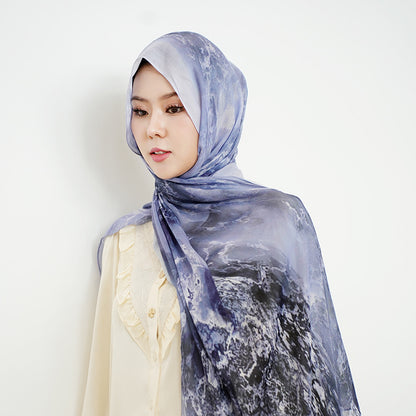 Modal cotton patterned hijab