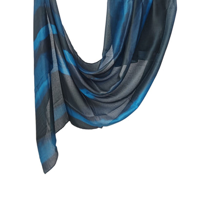 [Polyester Cotton Printing] cross-border hot selling watercolor series printed scarf double-sided penetration soft surrounding tie-dye east end
