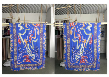 Modal cotton patterned hijab