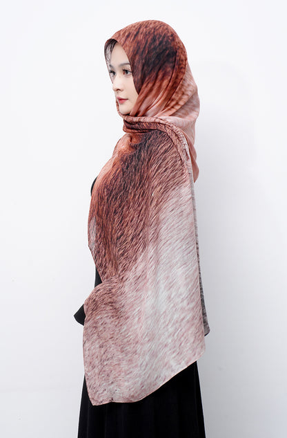 Modal cotton patterned hijab