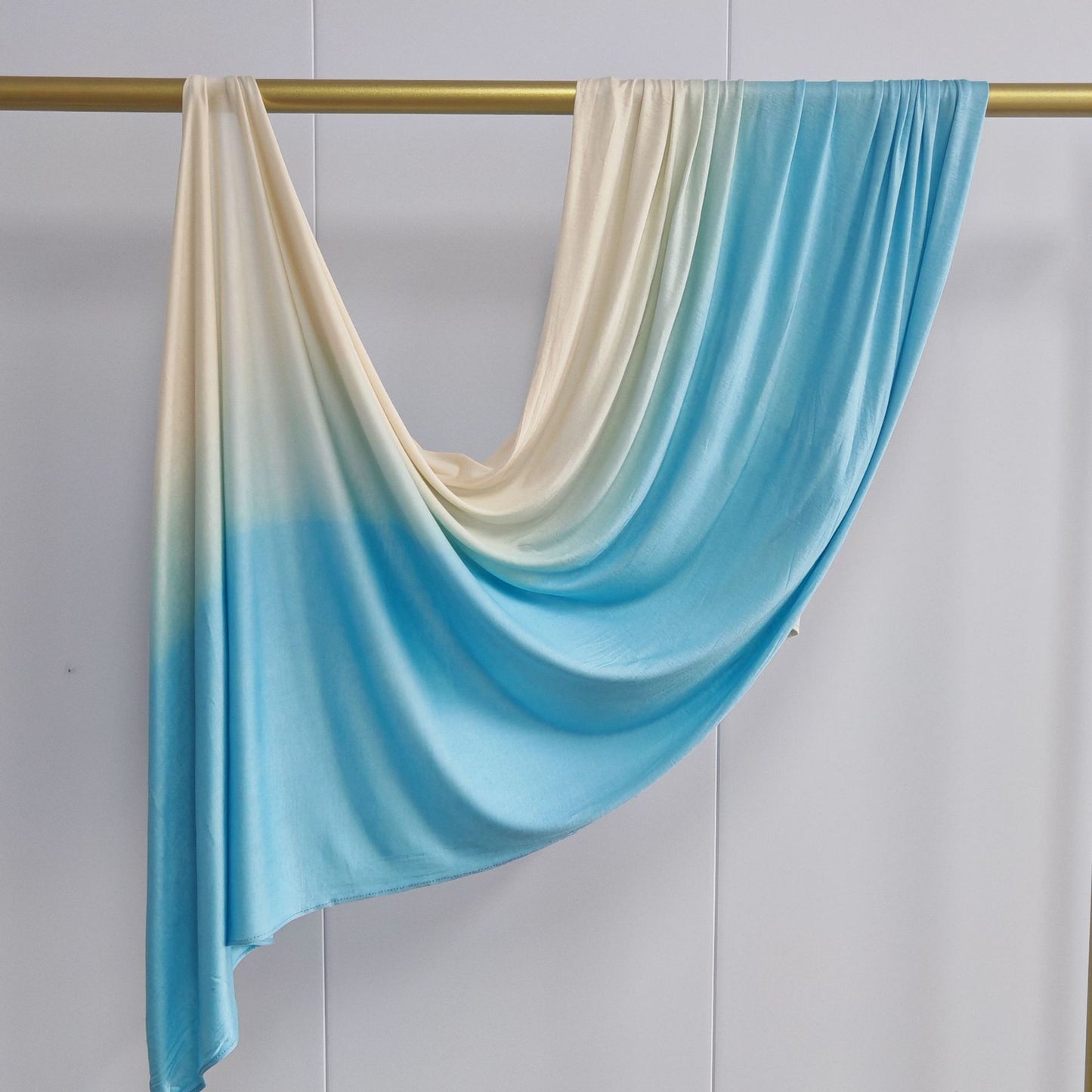 [Glossy cotton gradient double-sided gradient] cross-border new product high-quality silk towel Ombré Jersey Hijab