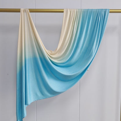 [Glossy cotton gradient double-sided gradient] cross-border new product high-quality silk towel Ombré Jersey Hijab