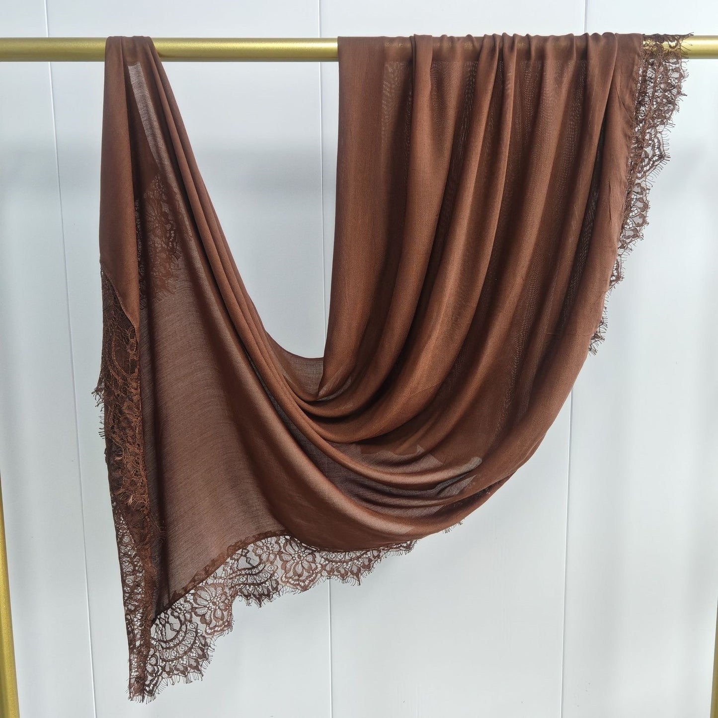 Modal cotton lace hijab