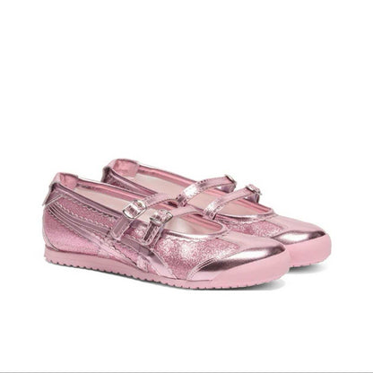 Foreign trade original single Onizuka Tiger MEXICO66 Mary Jane TGRS ballet style couple casual retro pedal