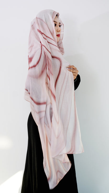 Modal cotton patterned hijab