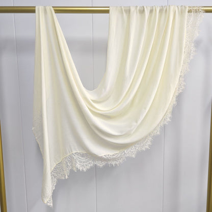 Modal cotton lace hijab