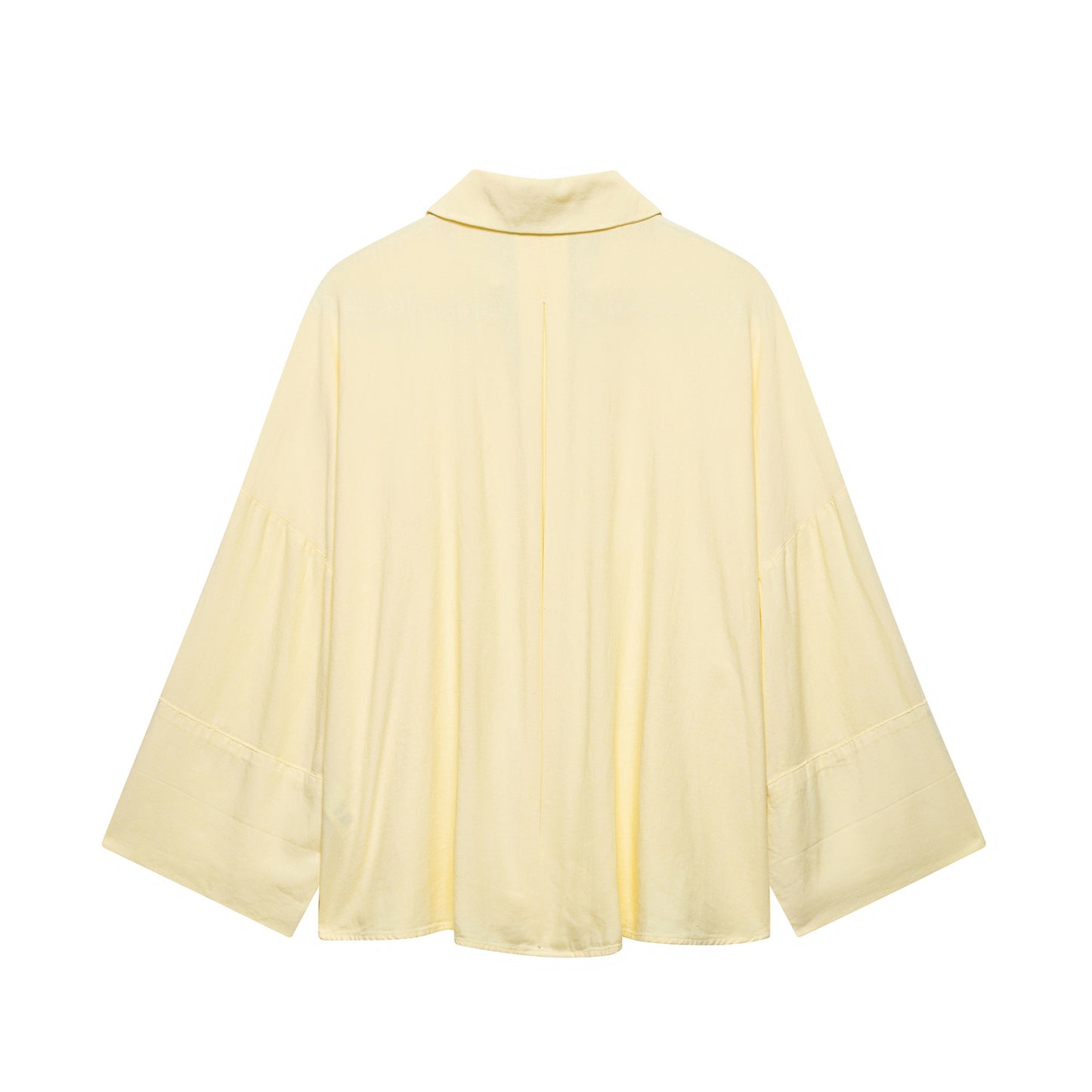 Cross-border wholesale of new women's linen-blend wide-sleeve casual shirts 2340712