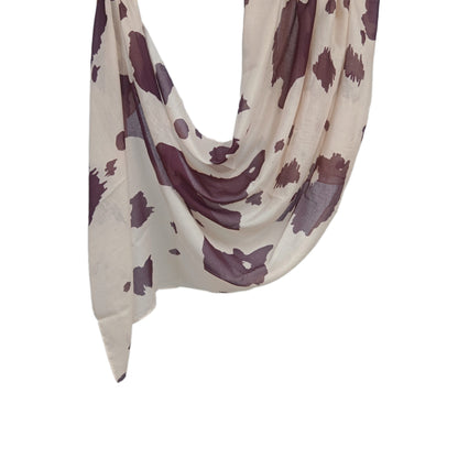[Polyester Cotton Printing] cross-border hot selling watercolor series printed scarf double-sided penetration soft surrounding tie-dye east end
