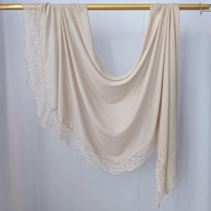 Modal Cotton Lace Hijab