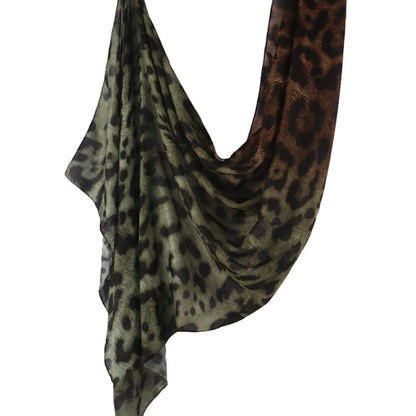 Cross-border hot selling watercolor painting series modal cotton shawl satin print scarf ethnic headscarf women's scarf