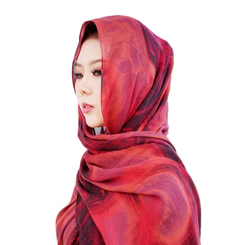 Modal cotton patterned hijab