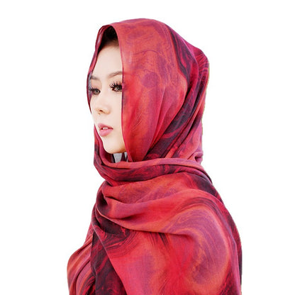 Modal cotton patterned hijab