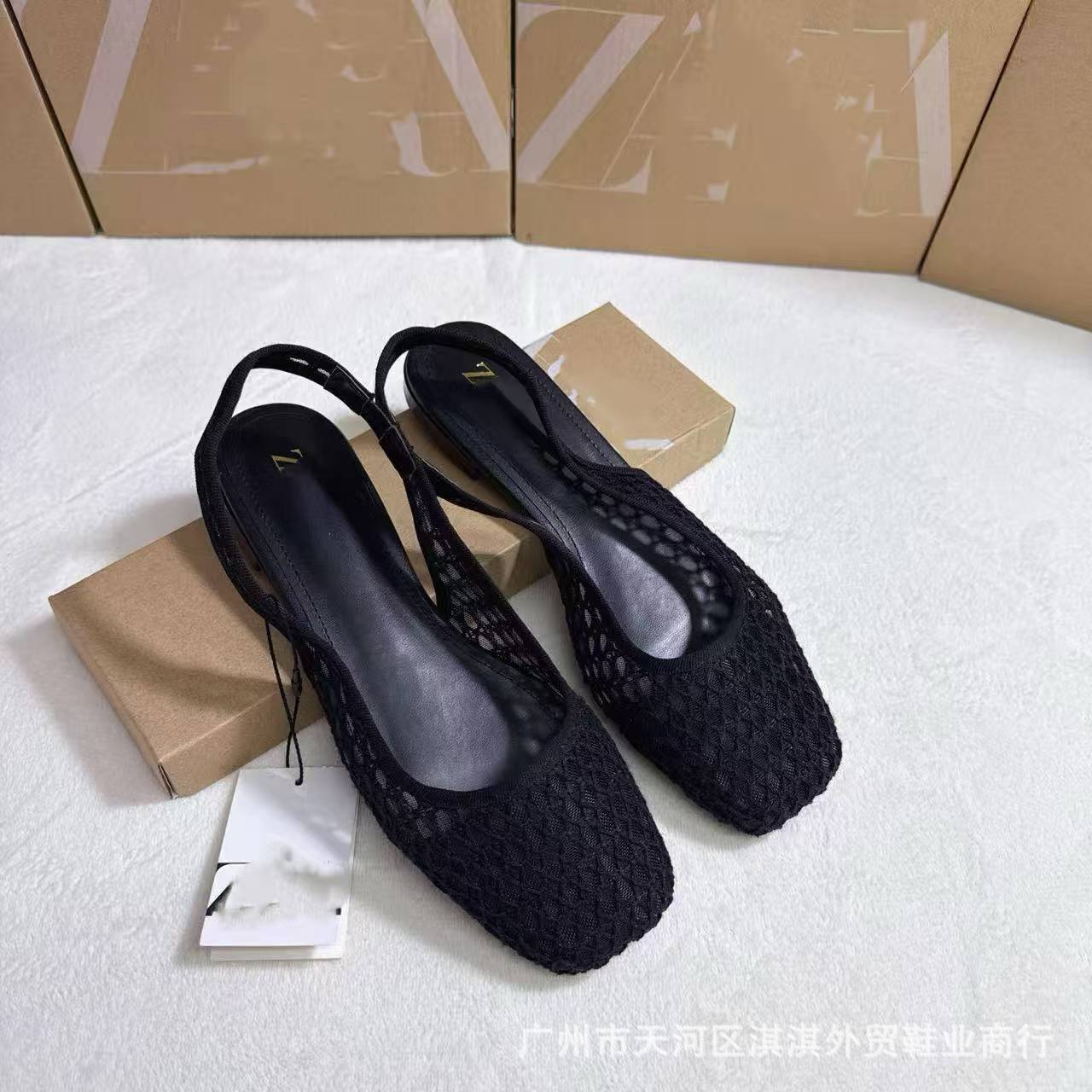 Comfortable and non-tiring for feet, soft soles, non-slip breathable ZA flat slippers, spring and summer cross-border hot-selling African versatile flat women's shoes