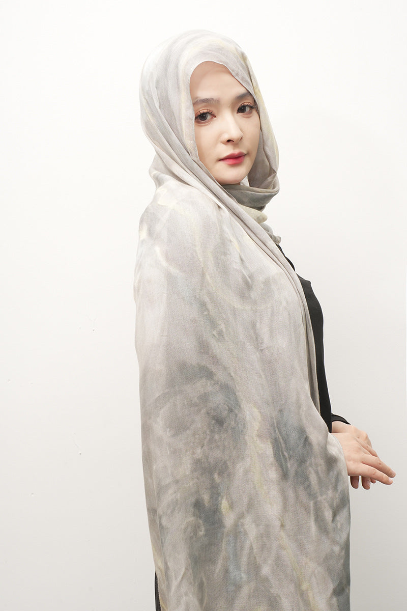 Modal cotton patterned hijab