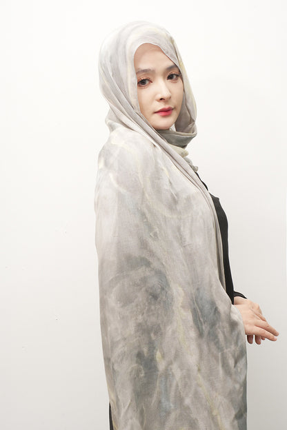 Modal cotton patterned hijab