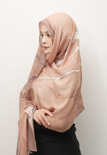 Modal cotton patterned hijab