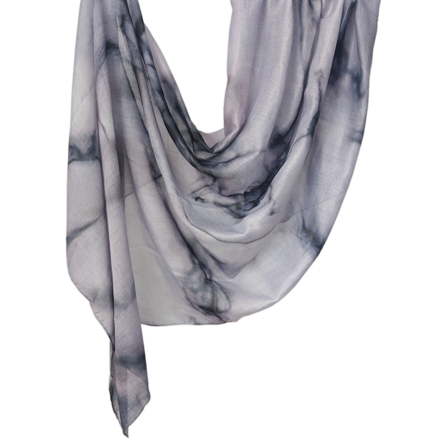 [Polyester Cotton Printing] cross-border hot selling watercolor series printed scarf double-sided penetration soft surrounding tie-dye east end