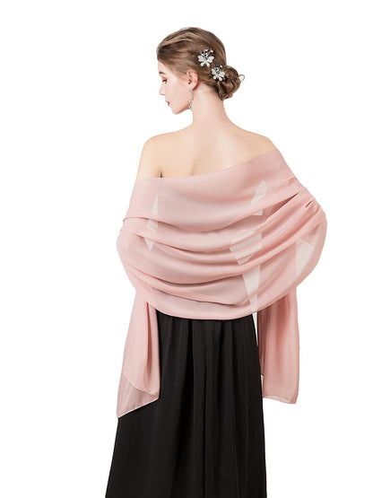 Cross-border soft chiffon scarves and evening dresses wedding shawls bridal scarves women's silk scarves travel sunscreen scarves