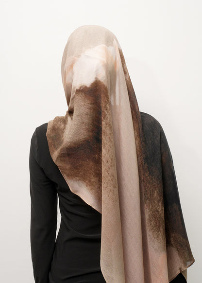 Modal cotton patterned hijab