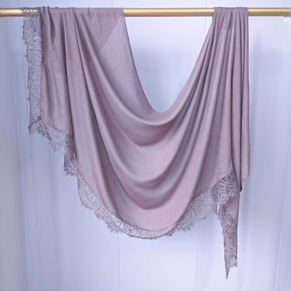 Modal cotton lace modal hijab