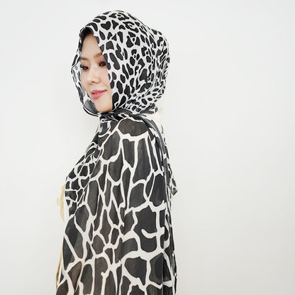 Modal cotton patterned hijab