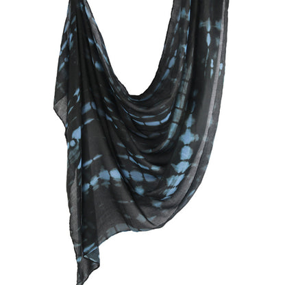 Cross-border hot selling watercolor painting series modal cotton shawl satin print scarf ethnic headscarf women's scarf