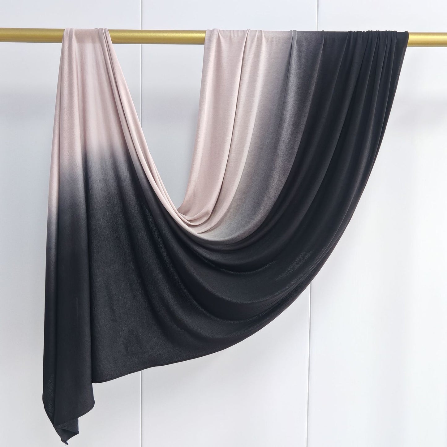 [Glossy cotton gradient double-sided gradient] cross-border new product high-quality silk towel Ombré Jersey Hijab