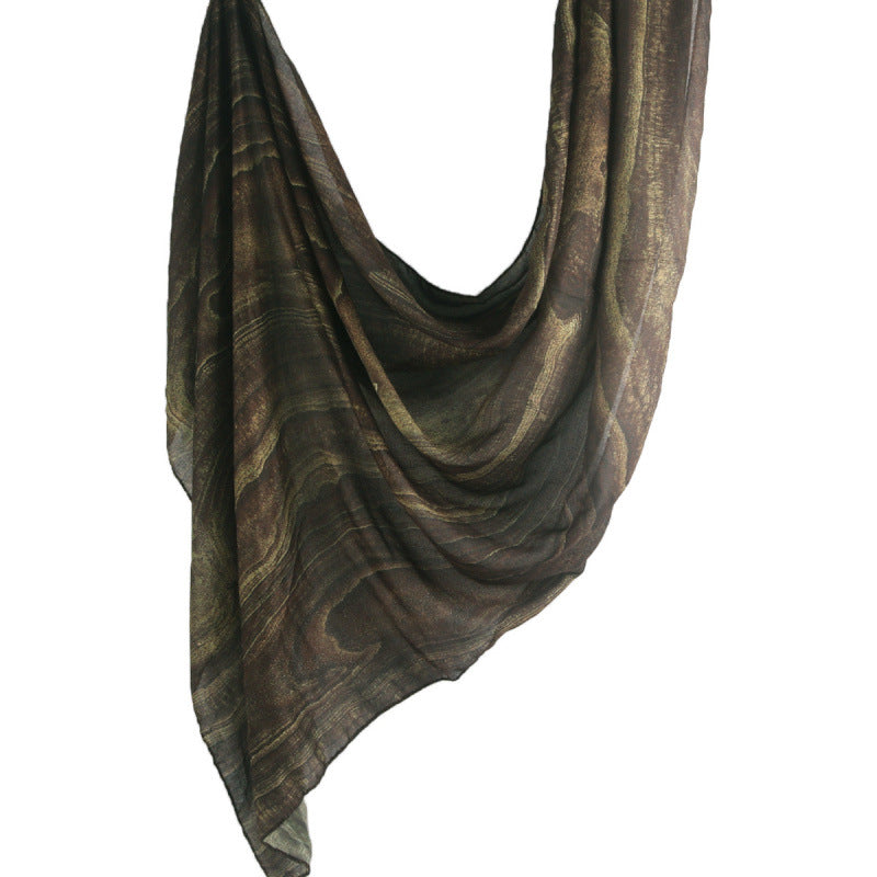 Cross-border hot selling watercolor painting series modal cotton shawl satin print scarf ethnic headscarf women's scarf