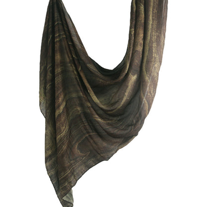 Cross-border hot selling watercolor painting series modal cotton shawl satin print scarf ethnic headscarf women's scarf