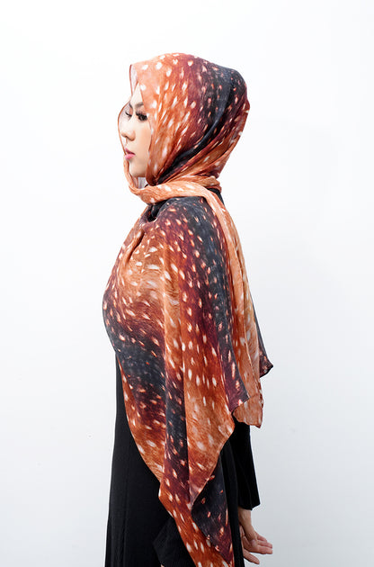 Modal cotton patterned hijab
