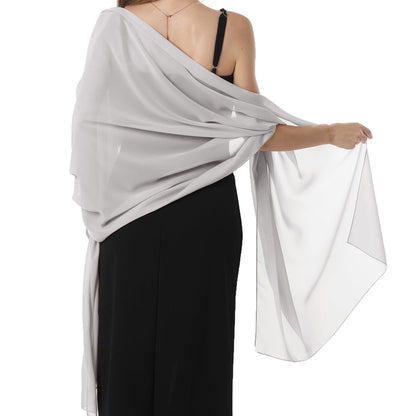 Cross-border soft chiffon scarves and evening dresses wedding shawls bridal scarves women's silk scarves travel sunscreen scarves