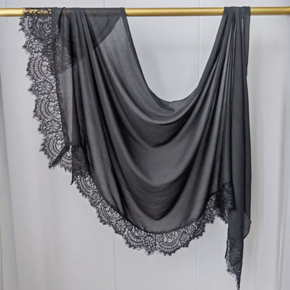 Modal cotton lace modal hijab