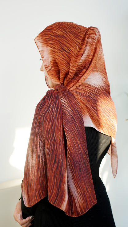 Modal cotton patterned hijab