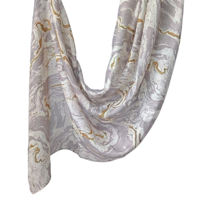 [Polyester Cotton Printing] cross-border hot selling watercolor series printed scarf double-sided penetration soft surrounding tie-dye east end