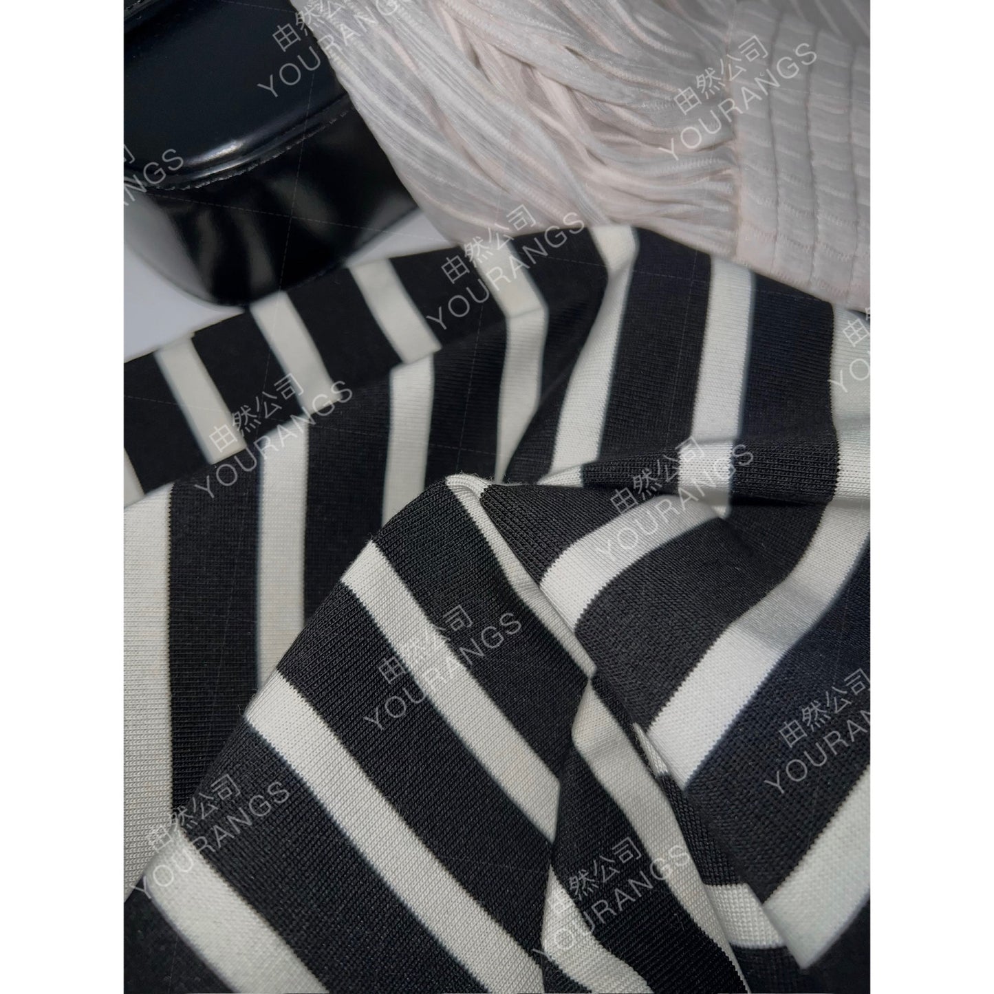 (New Store Benefits) [Loss 55 80] Beautiful and stylish FR combed cotton Japanese sleeve striped T-shirt and vest